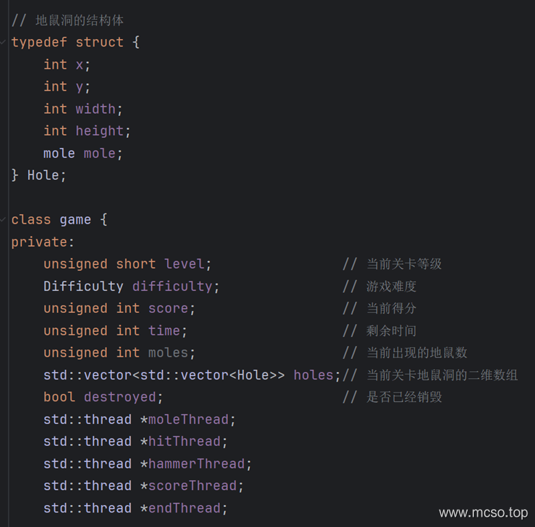 c++ 和 easyx 库写的打地鼠小游戏