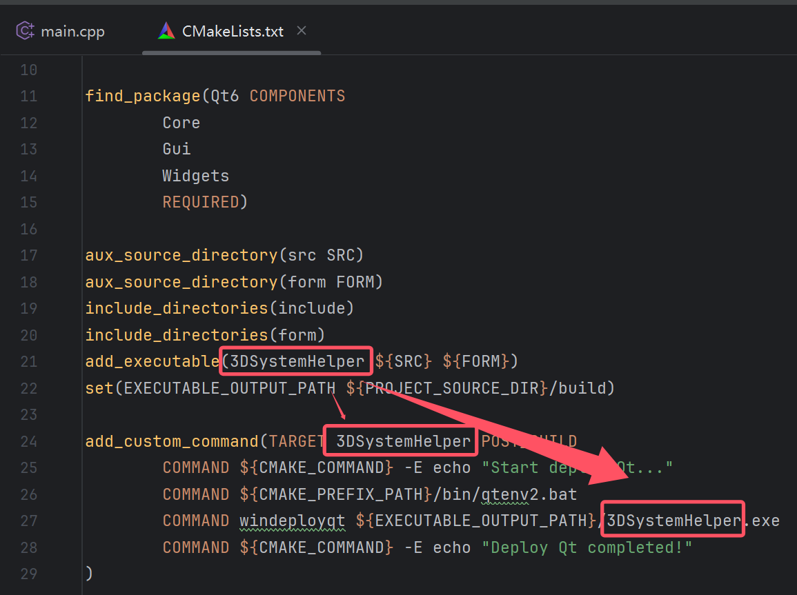CLion develops Qt program
