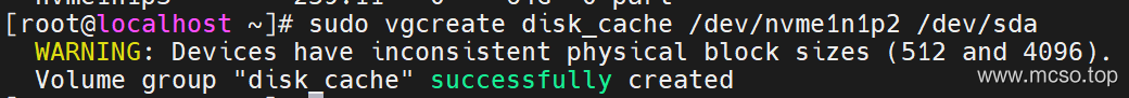 使用 LVM Cache 为机械硬盘配置 SSD 缓存